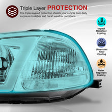 Load image into Gallery viewer, Honda Civic 1996-1998 LED DRL Bar Factory Style Headlights Chrome Housing Clear Len Clear Reflector
