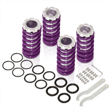 Load image into Gallery viewer, Acura Integra 1990-2001 / Honda Civic 1988-2000 / CRX 1988-1991 / Del Sol 1993-1997 Coilover Sleeves Kit Purple (Silver Sleeves)