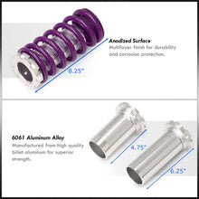 Load image into Gallery viewer, Acura Integra 1990-2001 / Honda Civic 1988-2000 / CRX 1988-1991 / Del Sol 1993-1997 Coilover Sleeves Kit Purple (Silver Sleeves)