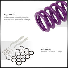 Load image into Gallery viewer, Acura Integra 1990-2001 / Honda Civic 1988-2000 / CRX 1988-1991 / Del Sol 1993-1997 Coilover Sleeves Kit Purple (Silver Sleeves)