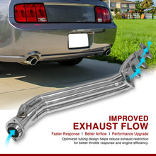 Load image into Gallery viewer, Ford Mustang GT 4.6L V8 2005-2010 Stainless Steel Long Tube Exhaust Header
