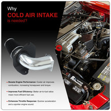 Load image into Gallery viewer, Ford Mustang 5.0L 1994-1995 Cold Air Intake Polished