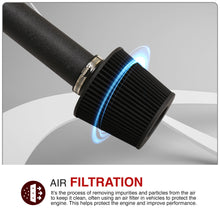 Load image into Gallery viewer, Honda Accord 1994-2002 / Prelude 1992-2001 2.2L I4 Cold Air Intake Black