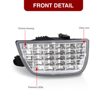 Load image into Gallery viewer, Chevrolet Camaro 2010-2013 Sequential LED Tail Lights Chrome Housing Clear Len