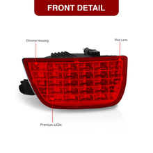Load image into Gallery viewer, Chevrolet Camaro 2010-2013 Sequential LED Tail Lights Chrome Housing Red Len