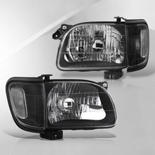 Load image into Gallery viewer, Toyota Tacoma 2001-2004 Factory Style Headlights + Corners Black Housing Clear Len Clear Reflector