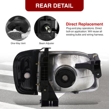 Load image into Gallery viewer, Toyota Tacoma 2001-2004 Factory Style Headlights + Corners Black Housing Clear Len Clear Reflector