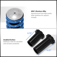 Load image into Gallery viewer, Honda Accord 1990-1997 / Prelude 1992-2001 Coilover Sleeves Kit Blue