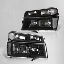 Load image into Gallery viewer, Chevrolet Colorado 2004-2012 Factory Style Headlights + Bumpers Black Housing Clear Len Clear Reflector
