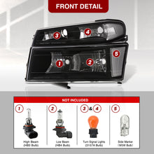 Load image into Gallery viewer, Chevrolet Colorado 2004-2012 Factory Style Headlights + Bumpers Black Housing Clear Len Clear Reflector