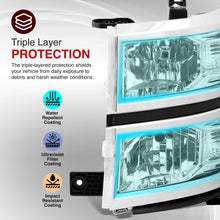 Load image into Gallery viewer, Chevrolet Silverado 1500 2014-2015 Factory Style Headlights Chrome Housing Clear Len Clear Reflector (Will Not Fit 2500 & HD Models)