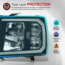 Load image into Gallery viewer, Chevrolet Silverado 2007-2013 LED DRL Bar Factory Style Headlights Black Housing Clear Len Clear Reflector