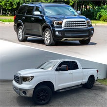 Load image into Gallery viewer, Toyota Tundra 2007-2013 / Sequoia 2008-2017 LED DRL Bar Factory Style Headlights Black Housing Clear Len Clear Reflector
