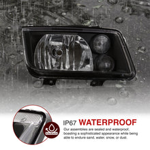 Load image into Gallery viewer, Volkswagen Jetta 1999-2004 Factory Style Headlights + Euro Fogs Black Housing Clear Len Clear Reflector