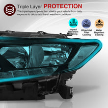 Load image into Gallery viewer, Nissan Rogue 2014-2016 LED DRL Factory Style Headlights Black Housing Clear Len Clear Reflector (Halogen Models Only)