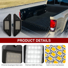 Load image into Gallery viewer, Toyota Tacoma 2016-2019 / Tundra 2014-2021 2-Piece Left & Right White SMD LED Truck Bed Cargo Lights Clear Len