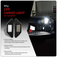 Load image into Gallery viewer, Toyota Tacoma 2016-2019 / Tundra 2014-2021 2-Piece Left & Right White SMD LED Truck Bed Cargo Lights Clear Len