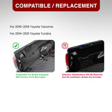 Load image into Gallery viewer, Toyota Tacoma 2016-2019 / Tundra 2014-2021 2-Piece Left & Right White SMD LED Truck Bed Cargo Lights Clear Len