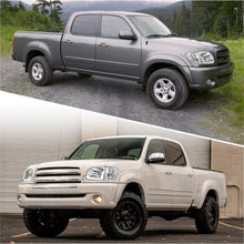 Load image into Gallery viewer, Toyota Tundra (Double Cab / 4 Door Models Only) 2005-2006 / Sequoia 2005-2007 LED DRL Bar Factory Style Headlights + Corners Chrome Housing Clear Len Clear Reflector