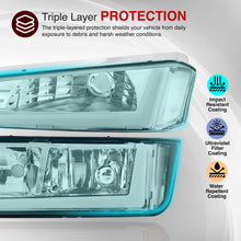 Load image into Gallery viewer, Chevrolet Avalanche (Plastic Body Cladding Models Only) 2002-2006 LED DRL Bar Factory Style Headlights + Bumpers Chrome Housing Clear Len Clear Reflector