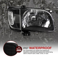 Load image into Gallery viewer, Toyota Tacoma 2001-2004 Factory Style Headlights + Bumpers + Corners Black Housing Clear Len Clear Reflector