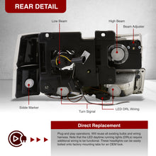 Load image into Gallery viewer, Chevrolet C/K 1500 2500 3500 1994-1998 LED DRL Bar Projector Headlights + Bumpers + Corners Black Housing Clear Len Clear Reflector