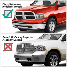 Load image into Gallery viewer, Dodge Ram 1500 2009-2018 / Ram 2500 3500 2010-2018 LED DRL Bar Projector Headlights Chrome Housing Clear Len Clear Reflector (Dual / Quad Models Headlamps Only)