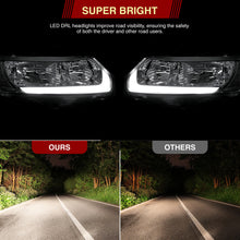 Load image into Gallery viewer, Honda Civic Coupe 2006-2011 LED DRL Bar Factory Style Headlights Chrome Housing Clear Len Clear Reflector