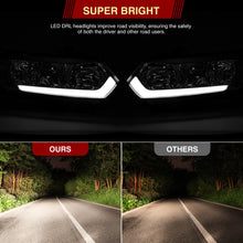 Load image into Gallery viewer, Honda Civic Coupe 2006-2011 Sequential LED DRL Bar Factory Style Headlights Chrome Housing Clear Len Clear Reflector