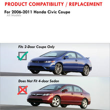 Load image into Gallery viewer, Honda Civic Coupe 2006-2011 Sequential LED DRL Bar Factory Style Headlights Chrome Housing Clear Len Clear Reflector