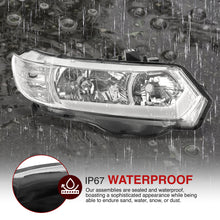 Load image into Gallery viewer, Honda Civic Coupe 2006-2011 Sequential LED DRL Bar Factory Style Headlights Chrome Housing Clear Len Clear Reflector