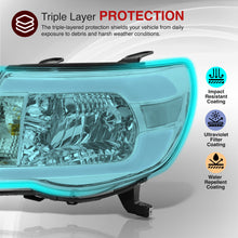 Load image into Gallery viewer, Toyota Tacoma 2005-2011 LED DRL Bar Factory Style Headlights Chrome Housing Clear Len Clear Reflector