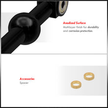Load image into Gallery viewer, Acura Integra 1994-2001 / Honda Civic 1988-2000 / CRX 1988-1991 / Del Sol 1993-1997 Dual Bend Short Shifter Black
