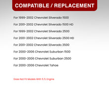 Load image into Gallery viewer, Chevrolet Silverado 1999-2002 / Suburban Tahoe 2000-2006 LED DRL Bar Factory Style Headlights + Bumpers Chrome Housing Clear Len Clear Reflector