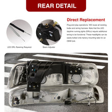 Load image into Gallery viewer, Chevrolet Silverado 1999-2002 / Suburban Tahoe 2000-2006 LED DRL Bar Factory Style Headlights + Bumpers Chrome Housing Clear Len Clear Reflector