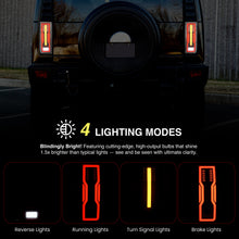 Load image into Gallery viewer, Hummer H2 2003-2009 LED Tail Lights Black Housing Smoke Len