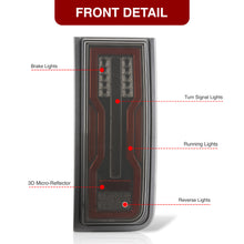 Load image into Gallery viewer, Hummer H2 2003-2009 LED Tail Lights Black Housing Smoke Len