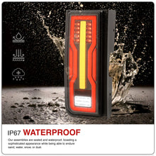 Load image into Gallery viewer, Hummer H2 2003-2009 LED Tail Lights Black Housing Smoke Len