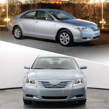 Load image into Gallery viewer, Toyota Camry 2007-2009 LED DRL Bar Factory Style Headlights Chrome Housing Clear Len Clear Reflector