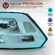 Load image into Gallery viewer, Dodge Ram 1500 2009-2018 / Ram 2500 3500 2010-2018 LED DRL Bar Factory Style Headlights White Housing Clear Len Clear Reflector (Dual / Quad Models Headlamps Only)