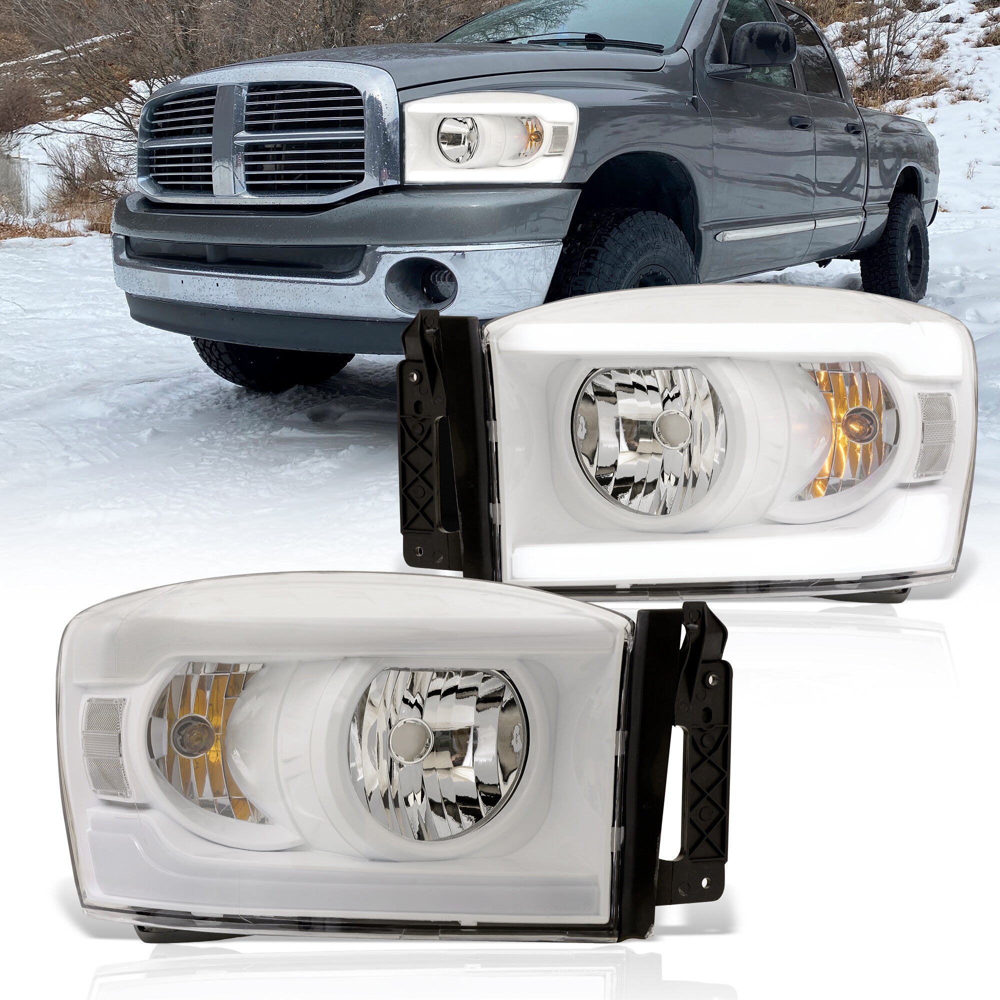 Dodge Ram 1500 2006-2008 / Ram 2500 3500 2006-2009 LED DRL Bar