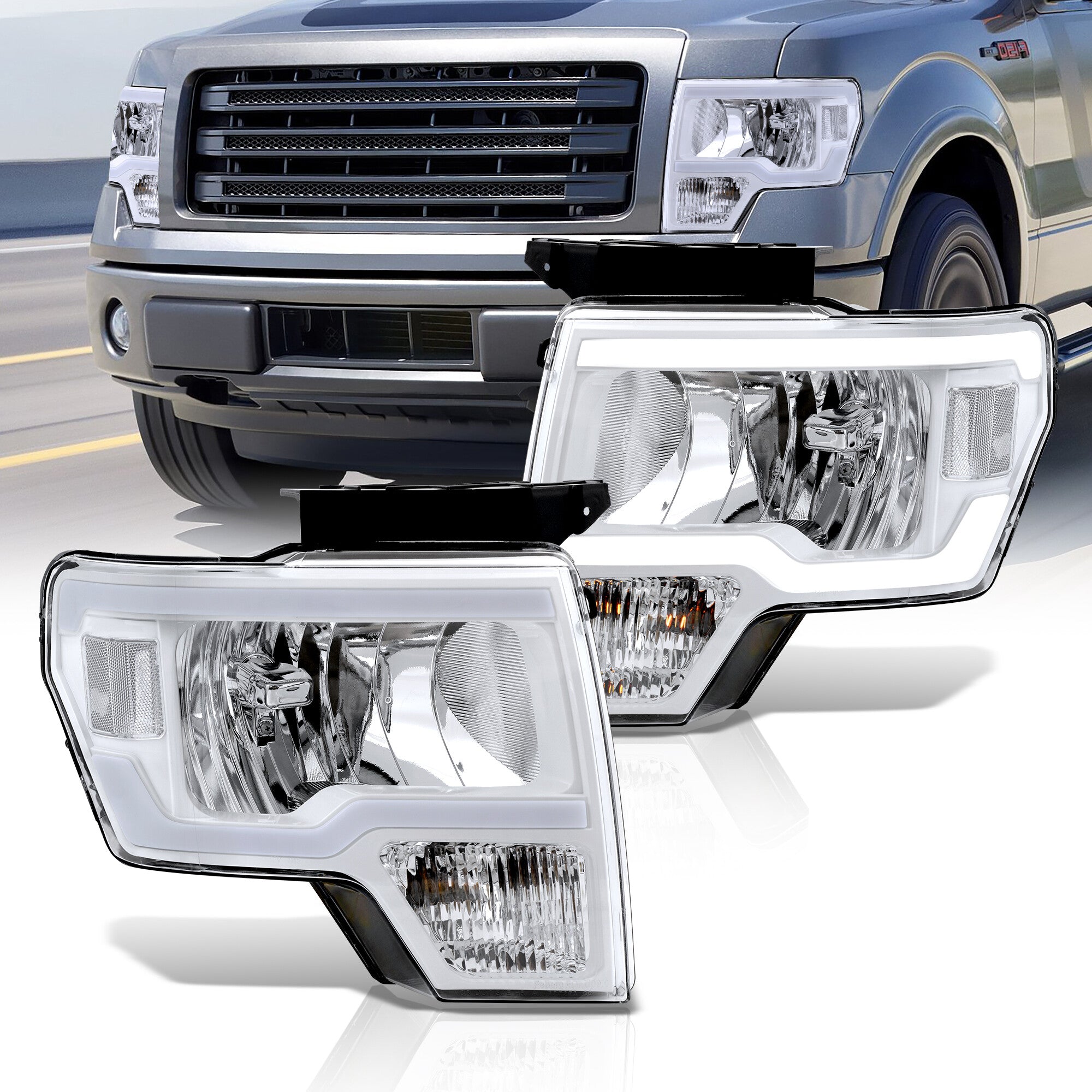 2009-2014 Ford F150/Raptor ORACLE Dynamic ColorSHIFT Headlight Halo Kit