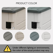 Load image into Gallery viewer, AJP Distributors 4ft x 2.5ft 35 Cu Ft Outdoor Storage Shed, Waterproof Resin Horizontal Storage Box with Lid & Lockable Doors for Backyard Garden Patio Pool - Bike Cushion Garbage Can Tools Lawn Mower