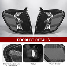 Load image into Gallery viewer, Toyota Tundra (Double Cab / 4 Door Models Only) 2005-2006 / Sequoia 2005-2007 Factory Style Corners Black Housing Clear Len Clear Reflector