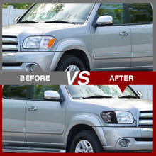 Load image into Gallery viewer, Toyota Tundra (Double Cab / 4 Door Models Only) 2005-2006 / Sequoia 2005-2007 Factory Style Corners Black Housing Clear Len Clear Reflector