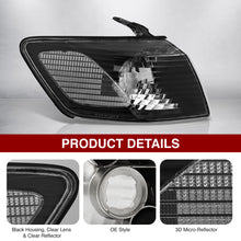 Load image into Gallery viewer, Toyota Camry 2000-2001 Factory Style Corners Black Housing Clear Len Clear Reflector