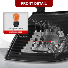 Load image into Gallery viewer, Toyota Camry 2000-2001 Factory Style Corners Black Housing Clear Len Clear Reflector