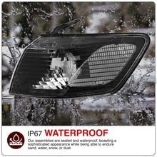 Load image into Gallery viewer, Toyota Camry 2000-2001 Factory Style Corners Black Housing Clear Len Clear Reflector