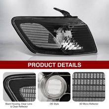 Load image into Gallery viewer, Toyota Camry 2000-2001 Factory Style Corner Light Right Passenger Side Black Housing Clear Len Clear Reflector