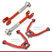 Load image into Gallery viewer, Nissan 350Z 2003-2009 / Infiniti G35 2003-2007 Front Upper & Rear Control Arms Camber Kit Red